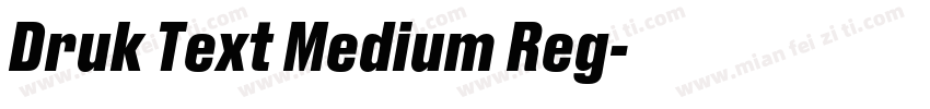 Druk Text Medium Reg字体转换